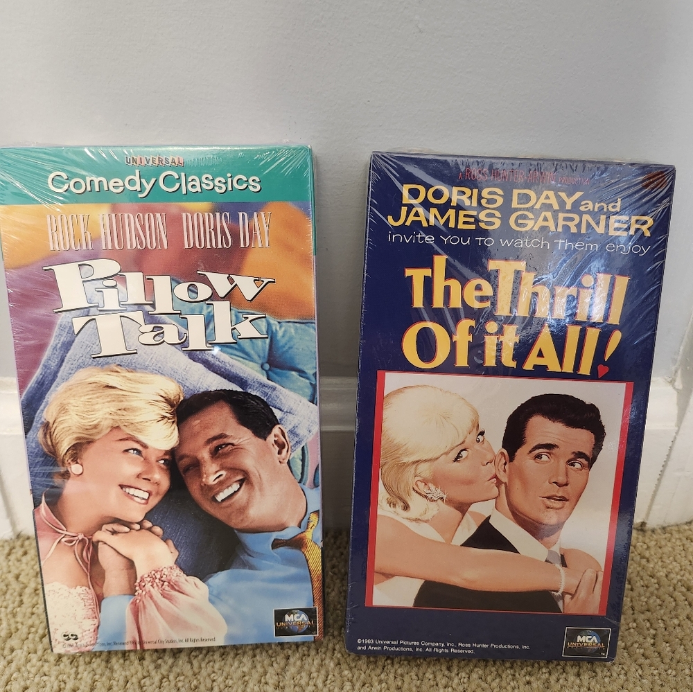 Classic Comedy Movie Set - Doris Day & Rock Hudson SEALED VHS TAPES. Brand NEW